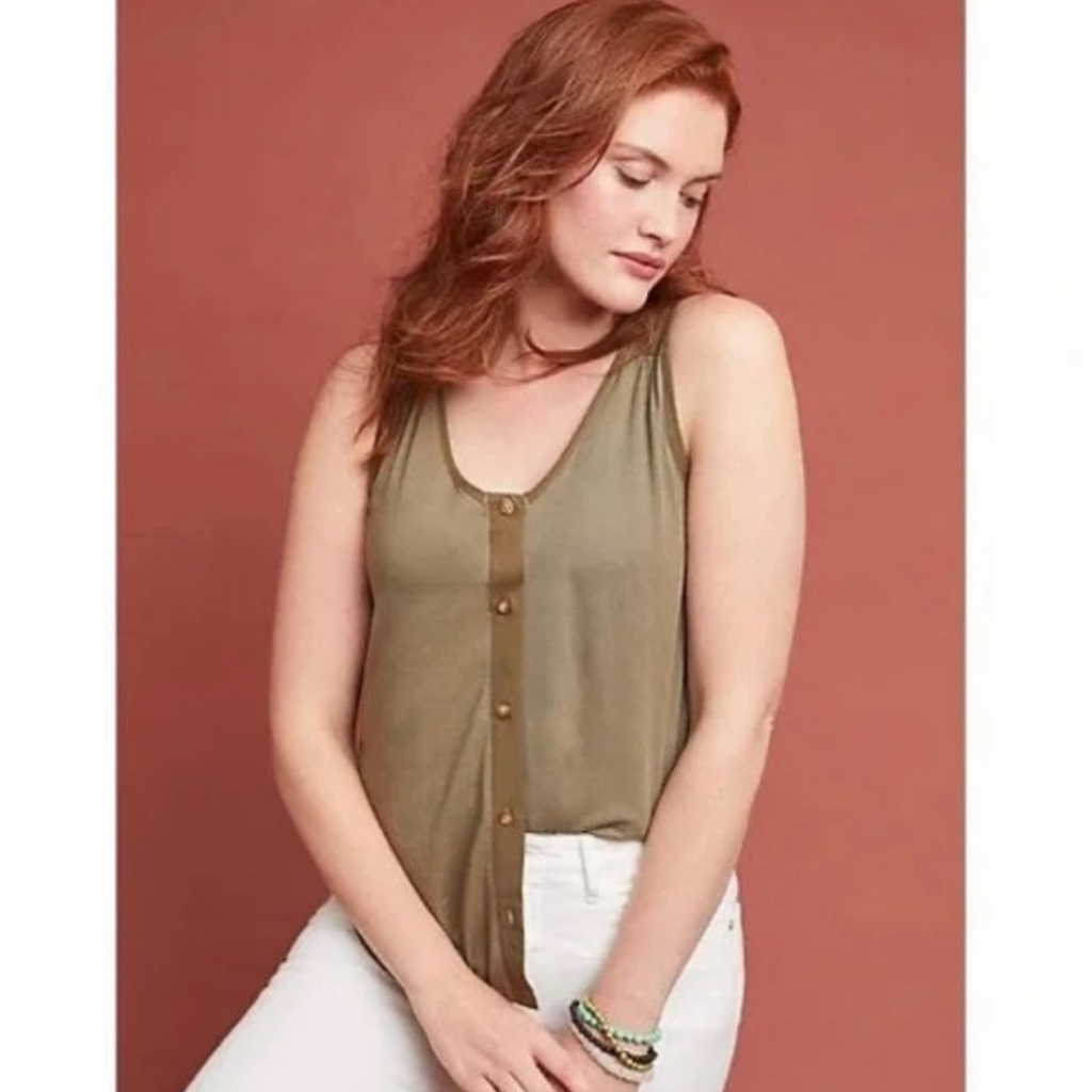 T.La Button Down Tank